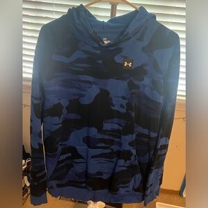 Boys Under Armour hoodie - blue camo